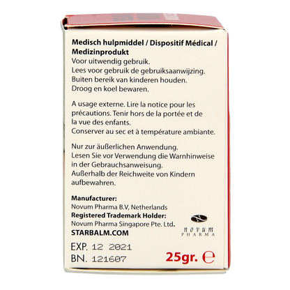 Star balm Rood 25.00 Gram