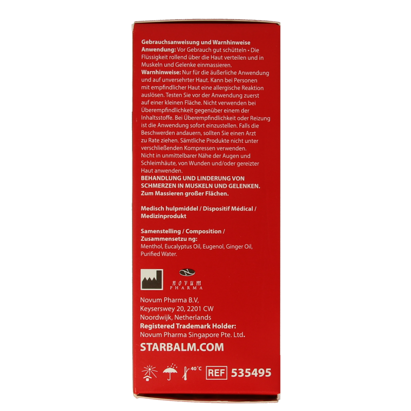 Star balm Roll on warm 75 Milliliter