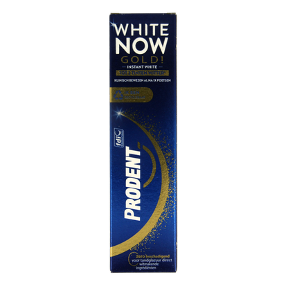 Prodent Tandpasta white now gold 75 Milliliter