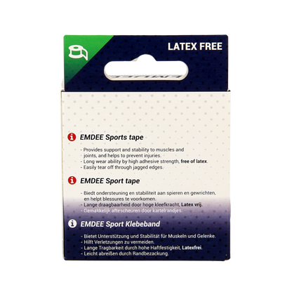 Emdee Sport tape 3.8cm x 10m huidkleur 1 Stuks