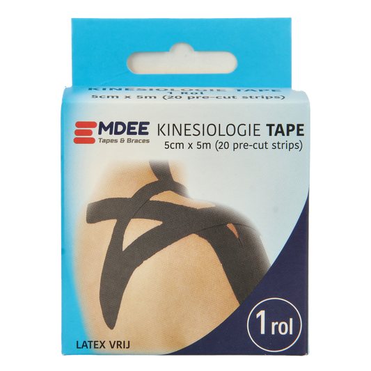 Emdee Kinesio tape zwart pre cut 1 Stuks