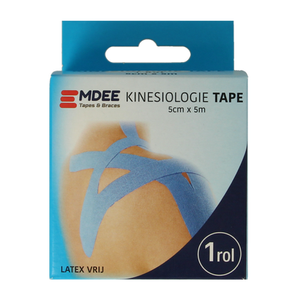 Emdee Kinesio tape licht blauw non cut 1 Rol