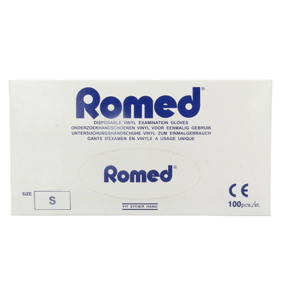 Romed Vinyl handschoen niet steriel gepoederd S 100.00 Stuks