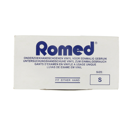 Romed Vinyl handschoen niet steriel gepoederd S 100.00 Stuks