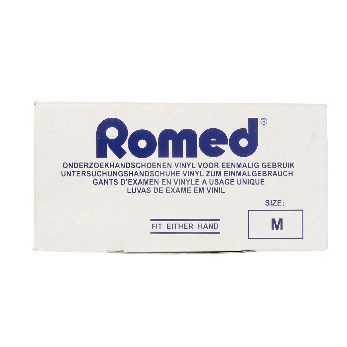 Romed Vinyl handschoen niet steriel gepoederd M 100.00 Stuks