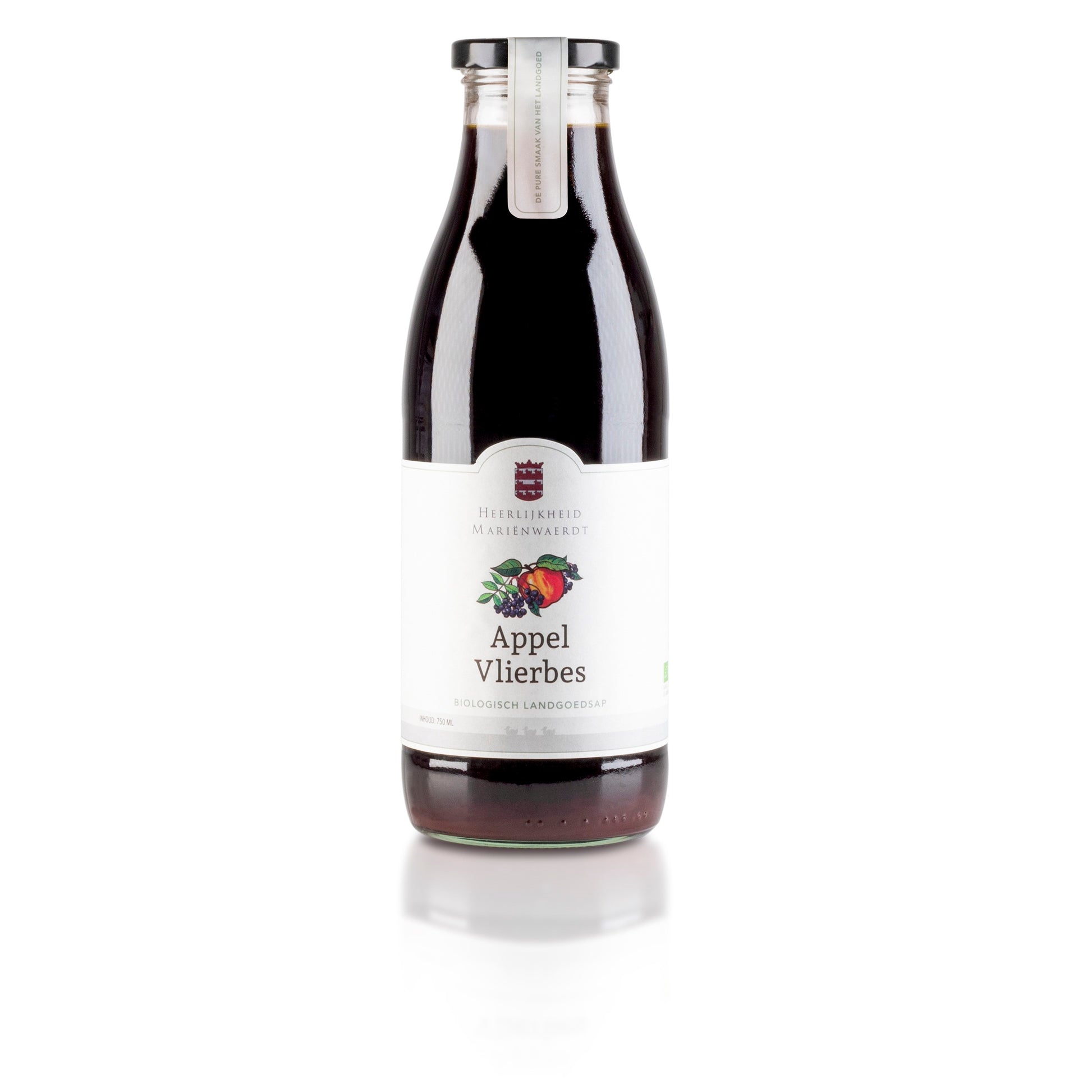 Marienwaerdt Appel vlierbessensap bio 750.00 Milliliter