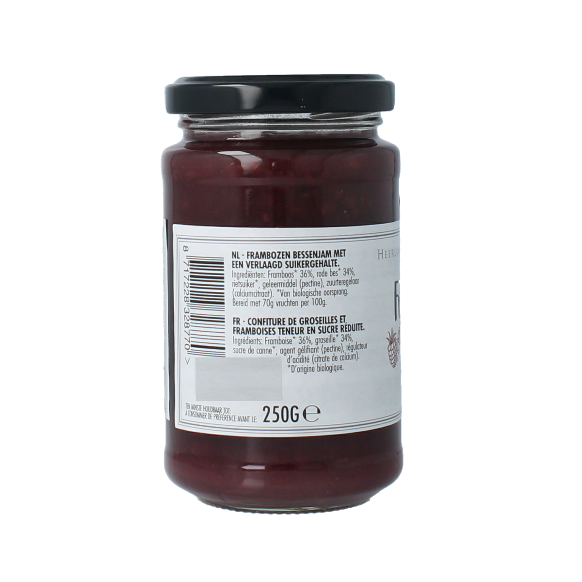 Marienwaerdt Moestuinjam bes framboos bio 250.00 Gram
