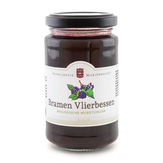 Marienwaerdt Moestuinjam bramen en vlierbessen bio 250.00 Gram