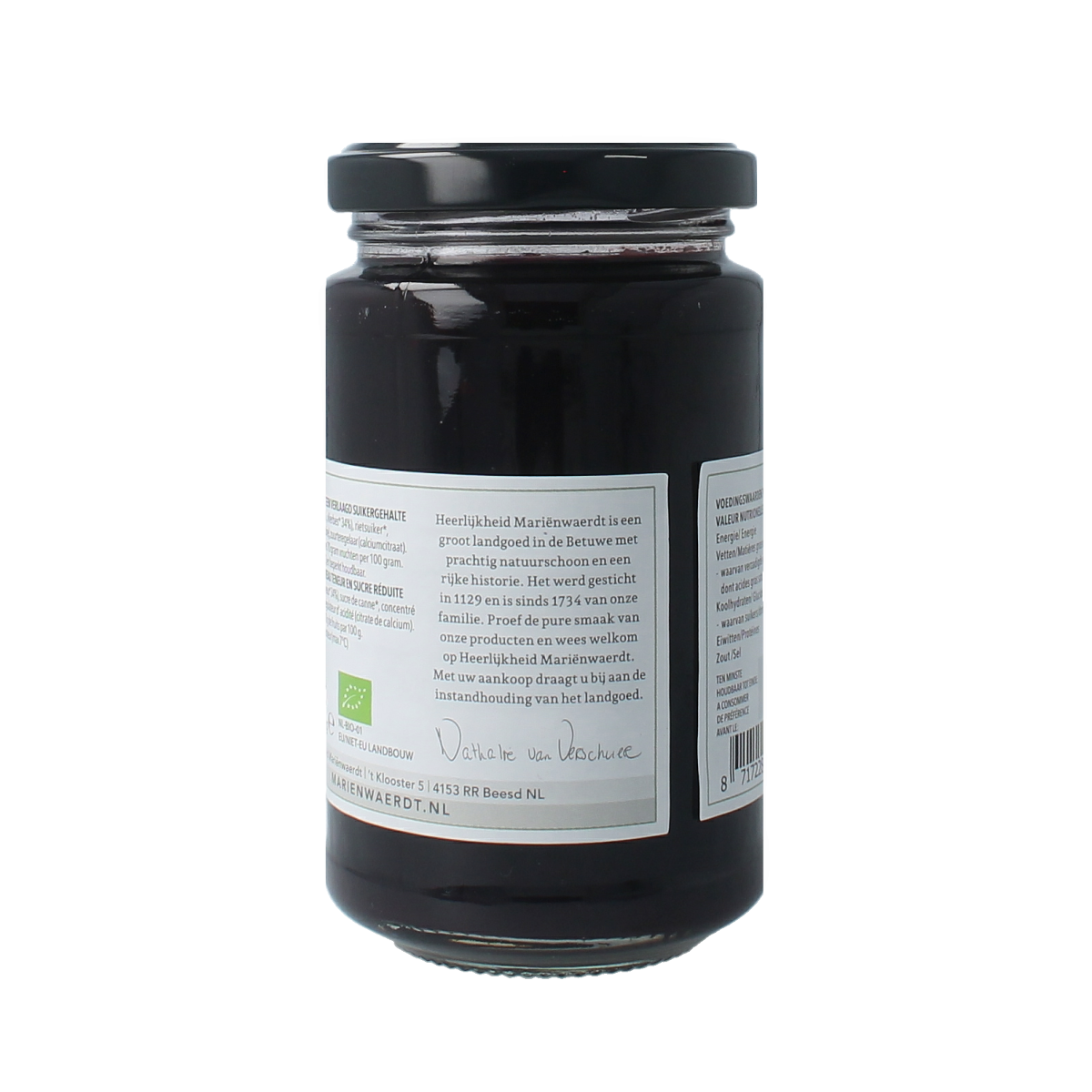 Marienwaerdt Moestuinjam bramen en vlierbessen bio 250.00 Gram