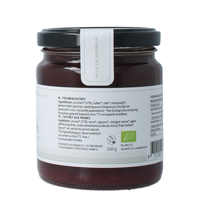 Marienwaerdt Pruimen chutney bio 260.00 Gram