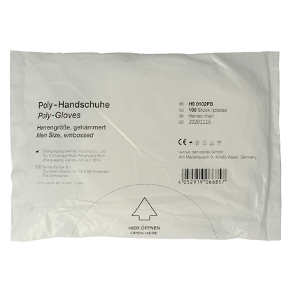Softhand Onderzoekshandschoen soft polyester heren 100 Stuks