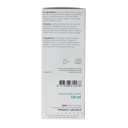 RPSH Oligo Cynara scolymus - Artisjok 120.00 Milliliter