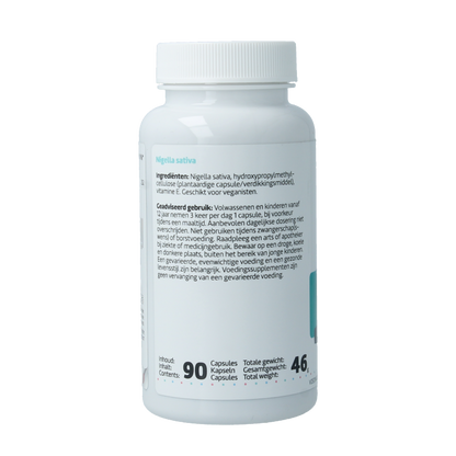 RP Supplements Zwarte komijn nigella sativa 90 Capsules