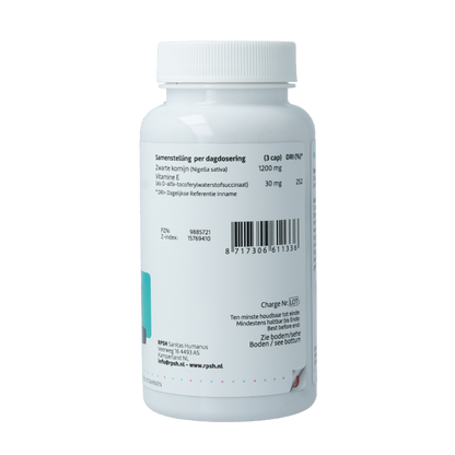 RP Supplements Zwarte komijn nigella sativa 90 Capsules