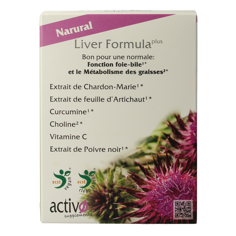 Activo Liver formula plus 60 Vegetarische capsules