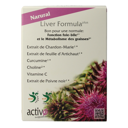 Activo Liver formula plus 60 Vegetarische capsules