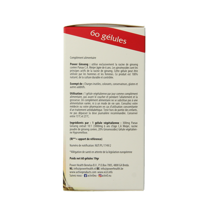Activo Power ginseng 3000 60 Vegetarische capsules
