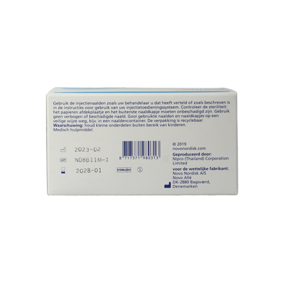 Novo Nordisk Novofine naalden 0.25 x 6 mm 31 gram  100 Stuks