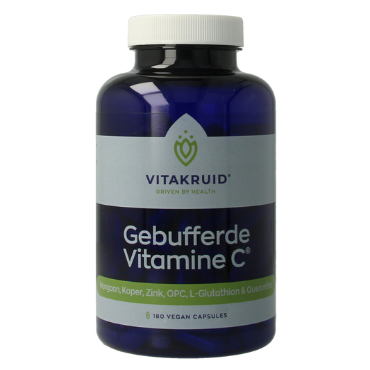 Vitakruid Gebufferde Vitamine C met oa Zink OPC Quercetine 180.00 Vegetarische capsules