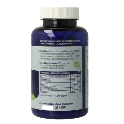 Vitakruid Gebufferde Vitamine C met oa Zink OPC Quercetine 90.00 Vegetarische capsules