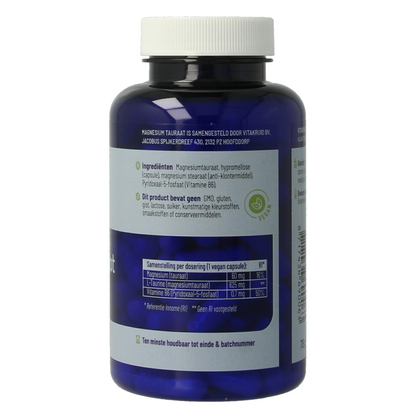 Vitakruid Magnesium Tauraat met Vitamine B6 (P-5-P) 90.00 Vegetarische capsules