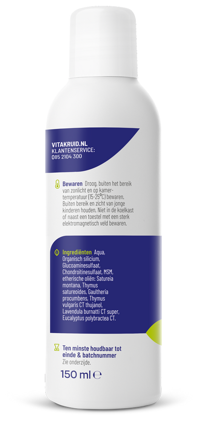 Vitakruid GlucoSil Glucosamine Chondroitine MSM Silicium Gel 150 Milliliter