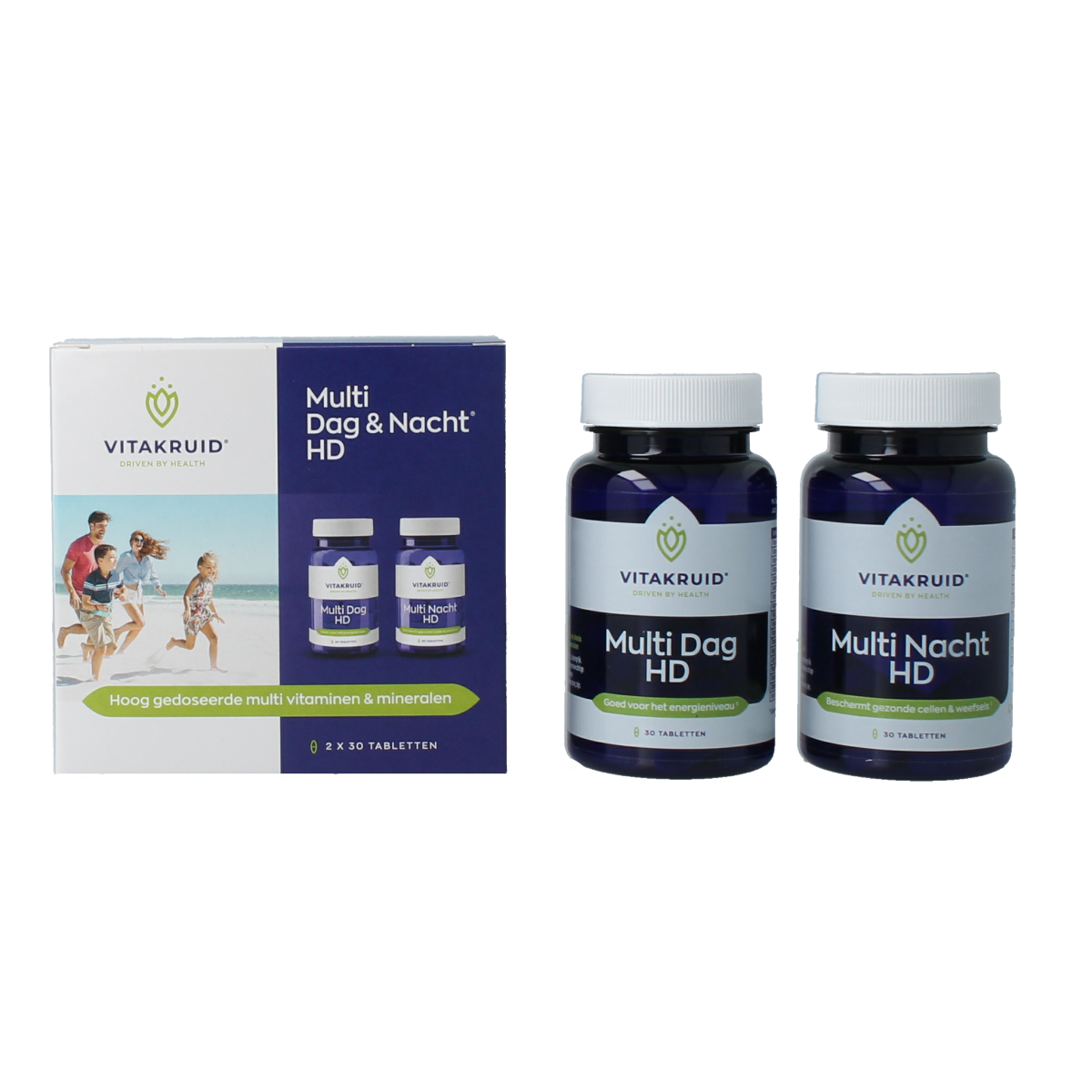 Vitakruid Multi Dag & Nacht HD 2 x 30 60.00 Tabletten