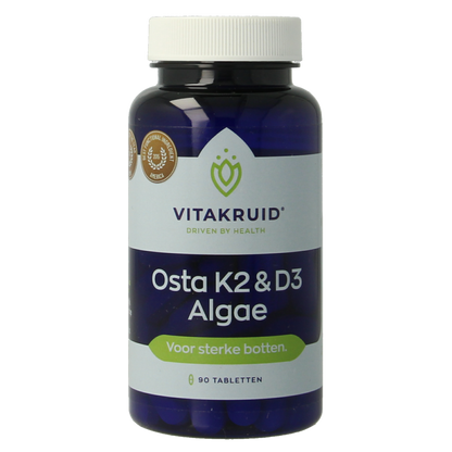 Vitakruid Osta K2 & D3 Algae met Calcium & Magnesium 90 Tabletten