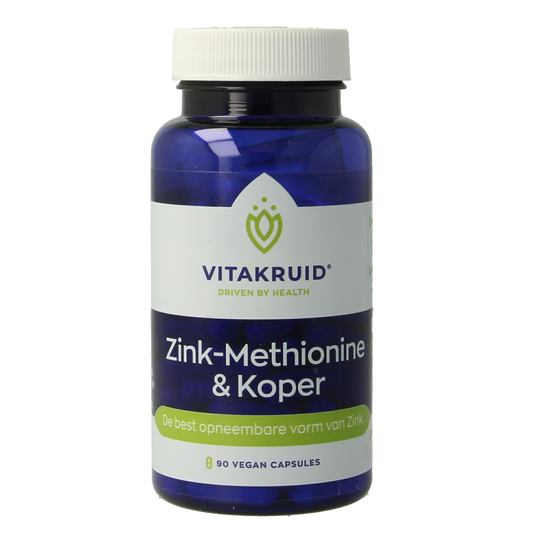 Vitakruid Zink Methionine & Koper Gluconaat 90.00 Vegetarische capsules