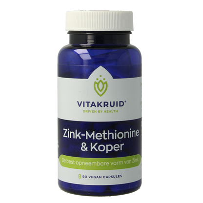 Vitakruid Zink Methionine & Koper Gluconaat 90.00 Vegetarische capsules
