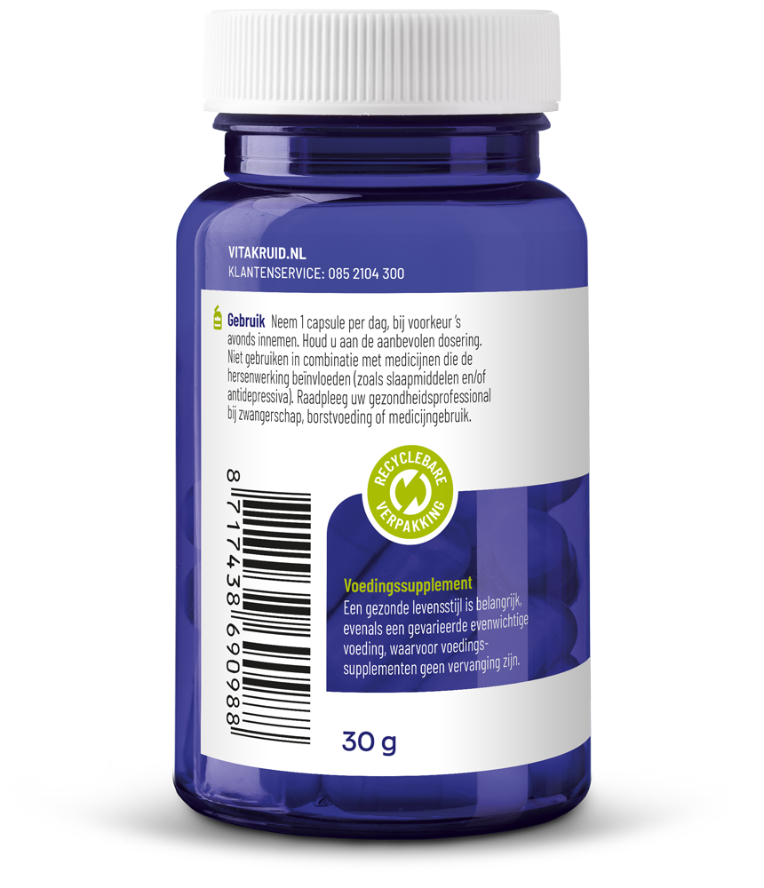 Vitakruid 5-HTP 100mg 60 Vegetarische capsules