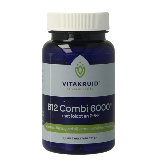 Vitakruid B12 Combi 6.000 met Actief Folaat 60 Smelttabletten