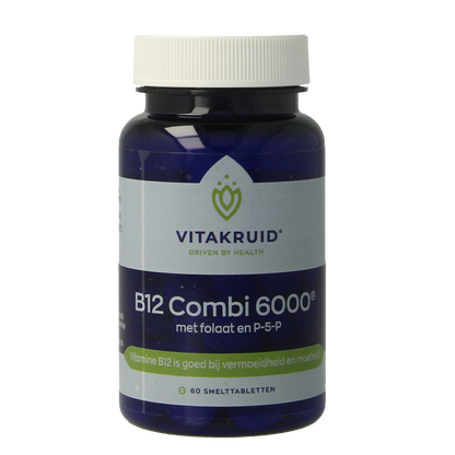 Vitakruid B12 Combi 6.000 met Actief Folaat 60.00 Smelttabletten