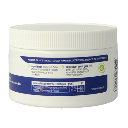 Vitakruid Magnesium Malaat met Vitamine B6 (P-5-P) 120 Gram