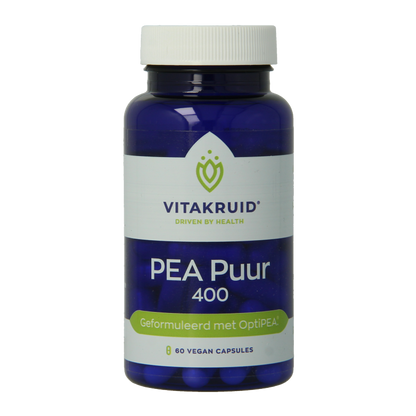 Vitakruid PEA Puur 400 OptiPEA Palmitoylethanolamide 60 Vegetarische capsules