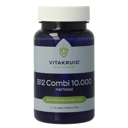 Vitakruid B12 Combi 10.000 met Actief Folaat 60 Smelttabletten