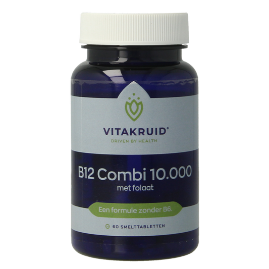 Vitakruid B12 Combi 10.000 met Actief Folaat 60 Smelttabletten