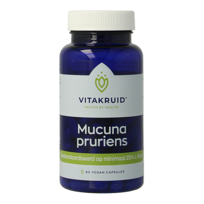 Vitakruid Mucuna pruriens 400mg minimaal 25% L-Dopa 60.00 Vegetarische capsules