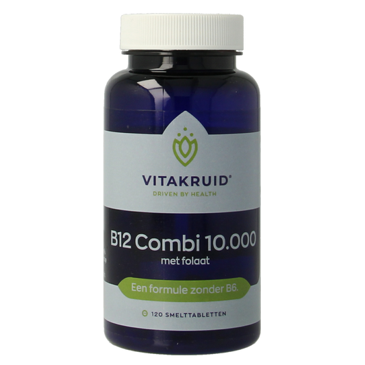 Vitakruid B12 Combi 10.000 met Actief Folaat 120.00 Smelttabletten