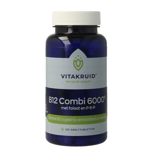Vitakruid B12 Combi 6.000 met Actief Folaat 120 Smelttabletten