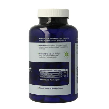 Vitakruid Magnesium Tauraat met Vitamine B6 (P-5-P) 180 Vegetarische capsules