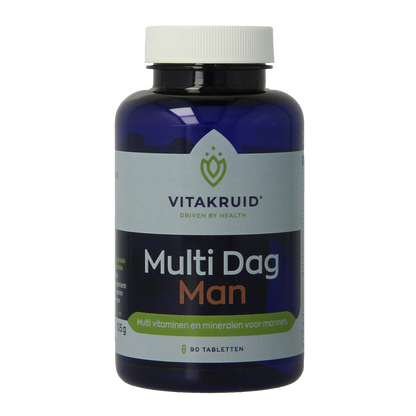 Vitakruid Multi Dag Man 100% Vegan 90.00 Tabletten