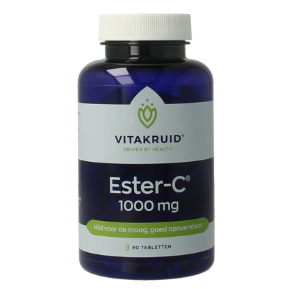 Vitakruid Ester-C Vitamine C 1000 Flavonoiden Rozenbottel 90.00 Tabletten