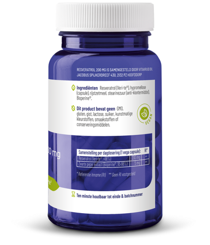 Vitakruid Resveratrol (Veri-te) 200 mg met Bioperine 60.00 Vegetarische capsules