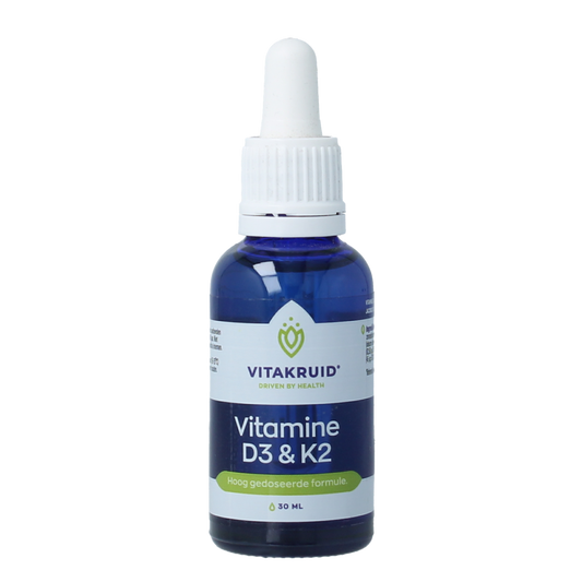 Vitakruid Vitamine D3 & K2 (MenaQ7) met druppelpipet 30.00 Milliliter