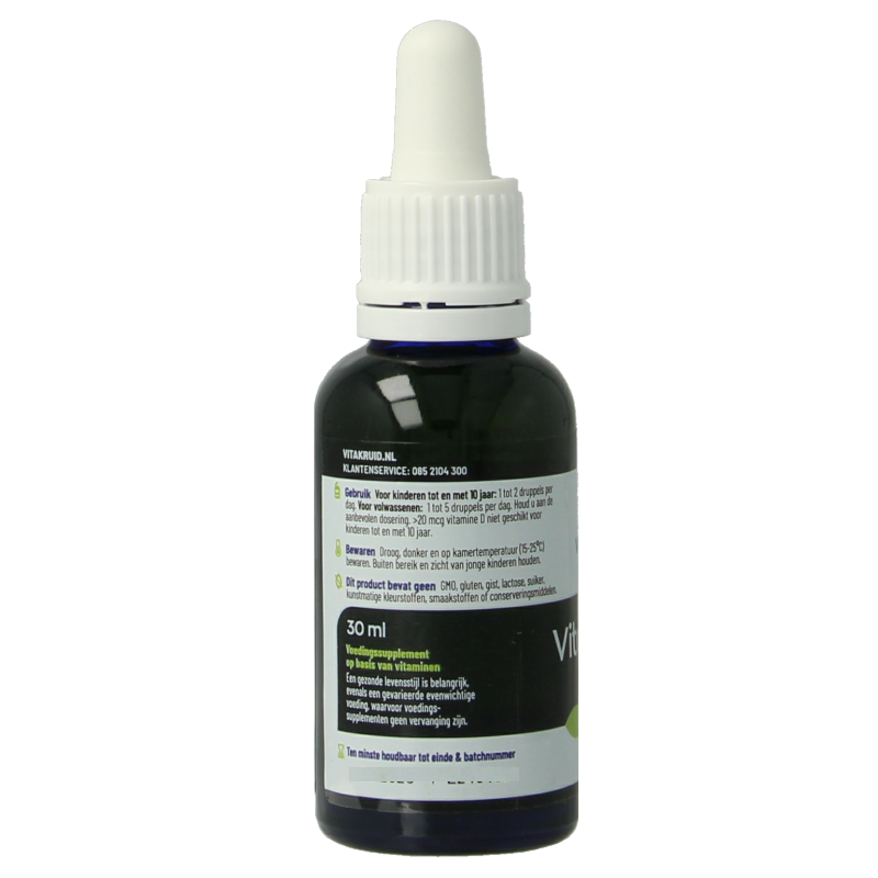 Vitakruid Vitamine D3 Vegan Vitashine 5 mcg per druppel 30 Milliliter