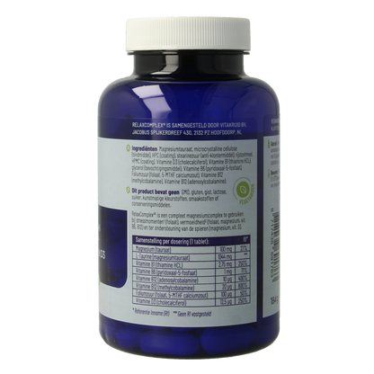 Vitakruid RelaxComplex oa Magnesium Tauraat & Vitamine D3 90 Tabletten