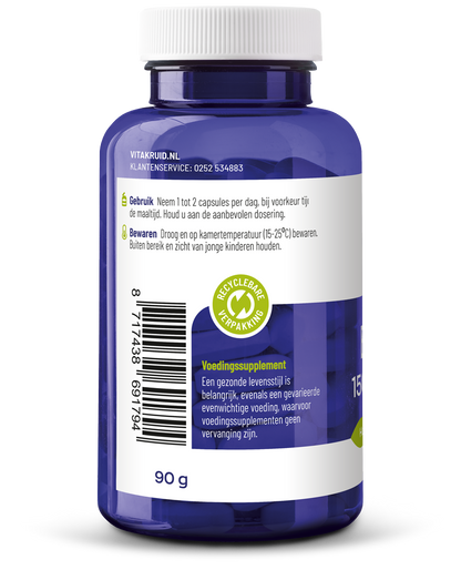 Vitakruid Borage Olie 1500mg GLA 300mg uit plantaardige bron 60 Softgels
