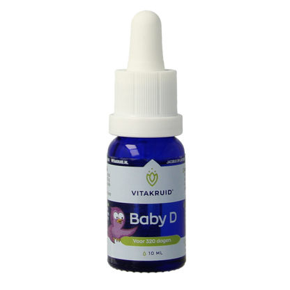 Vitakruid Vitamine D baby druppels 10 Milliliter