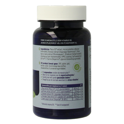 Vitakruid Femme Hormoonsupport oa Maca & Saffraan 60 Tabletten